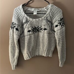 Cozy Gray Knit Sweater